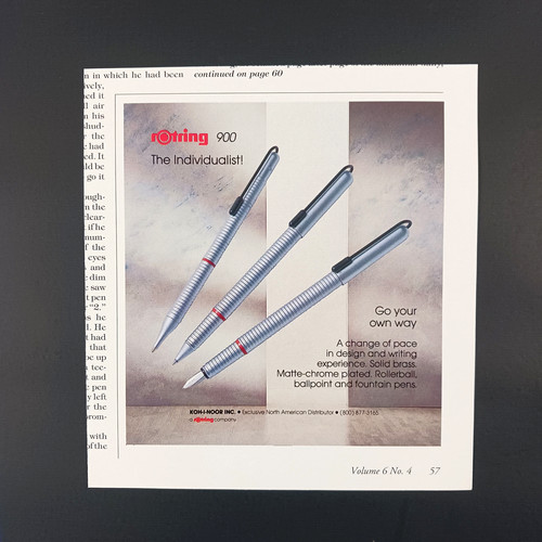 1993 rotring 900 matte - 900, chrome